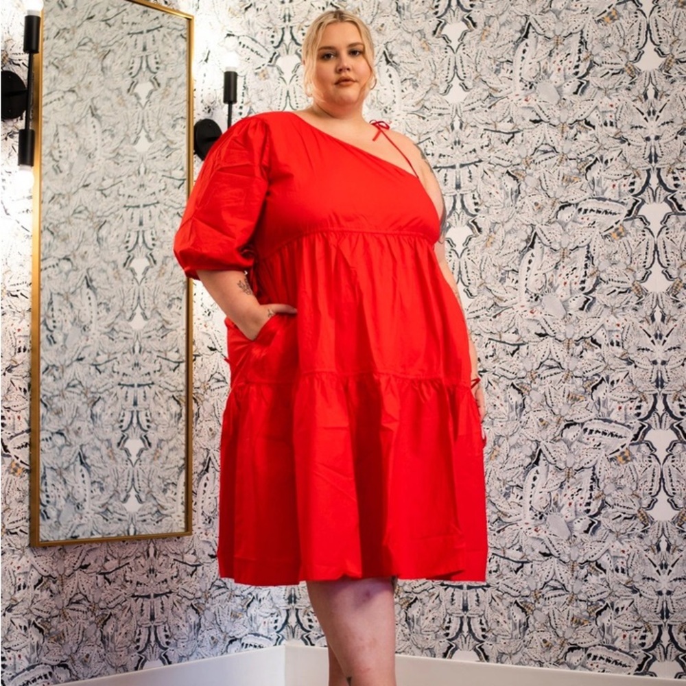 Wray Red Asymmetrical Dress